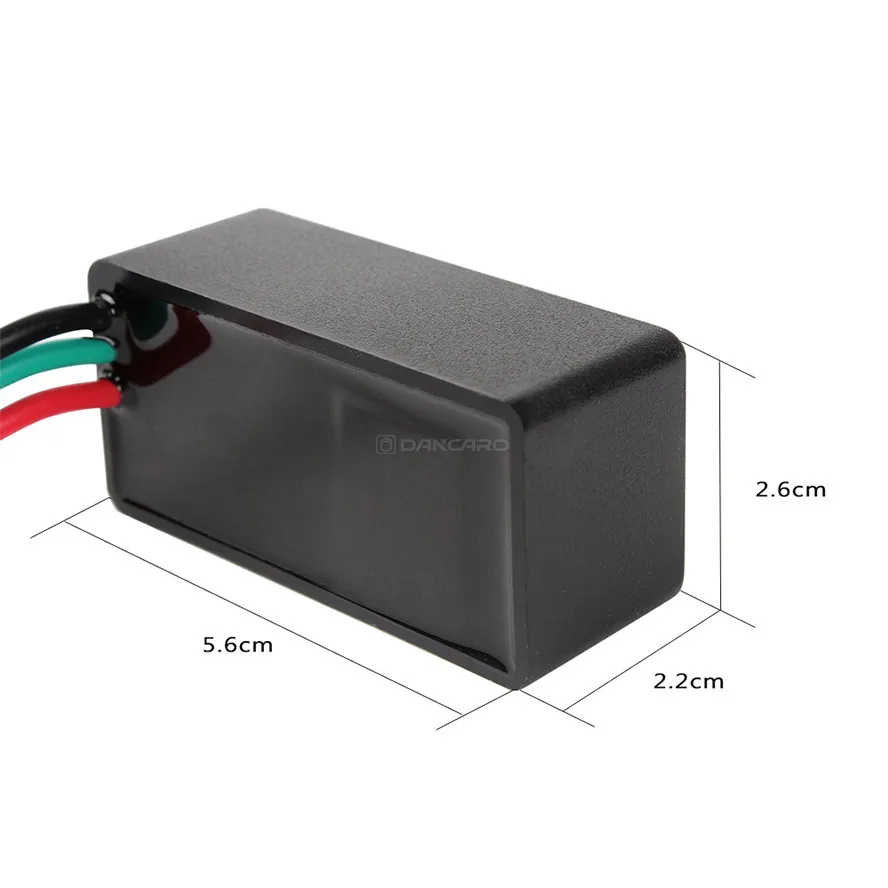 Электронное светодиодное проблесковое реле 12 А 3 кабеля