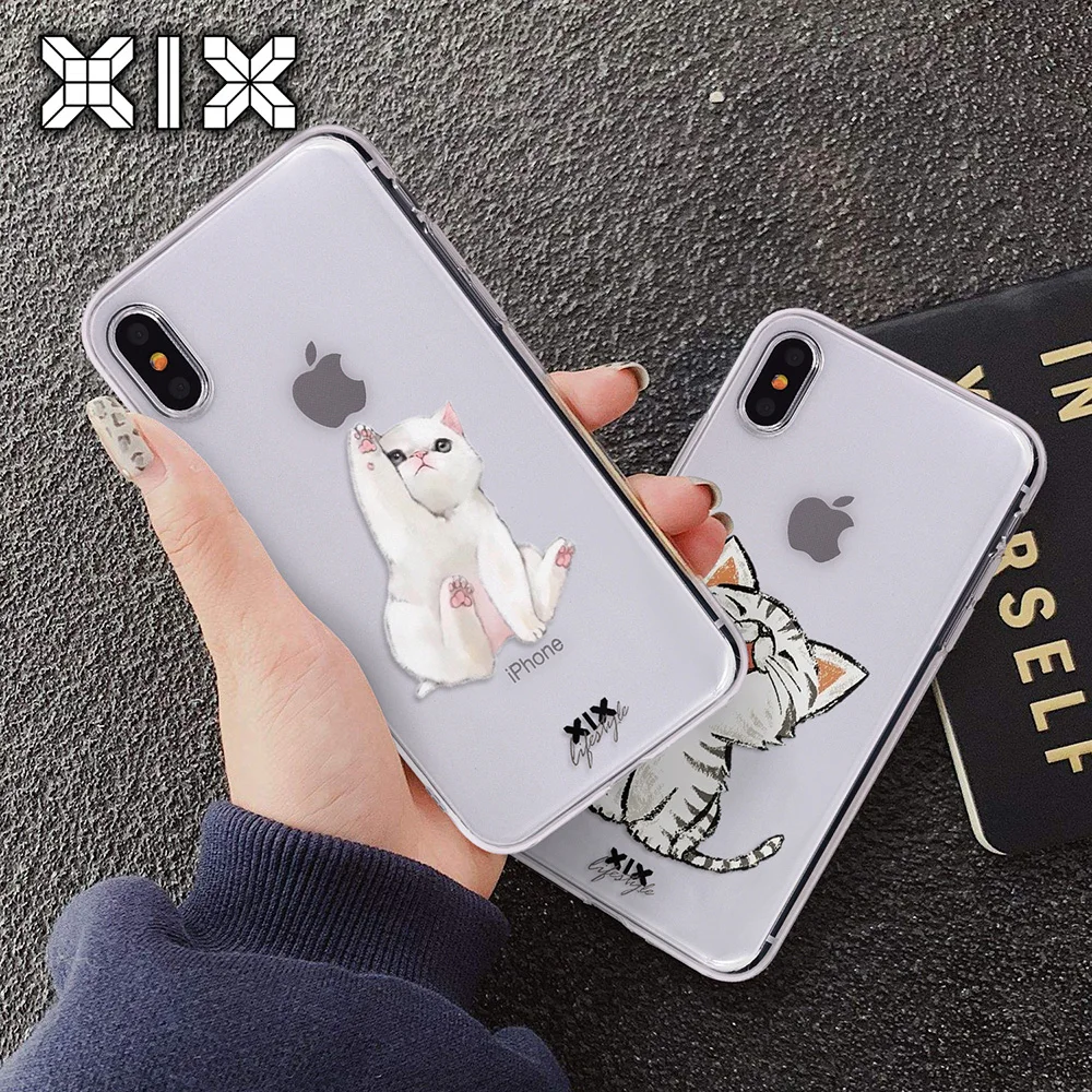 XIX for Funda iPhone 14 Pro Case 5 5S 6 6S 7 8 Plus X XS Max Cute Cats for Cover iPhone 12 13 ProMax Case TPU for iPhone 11 Case