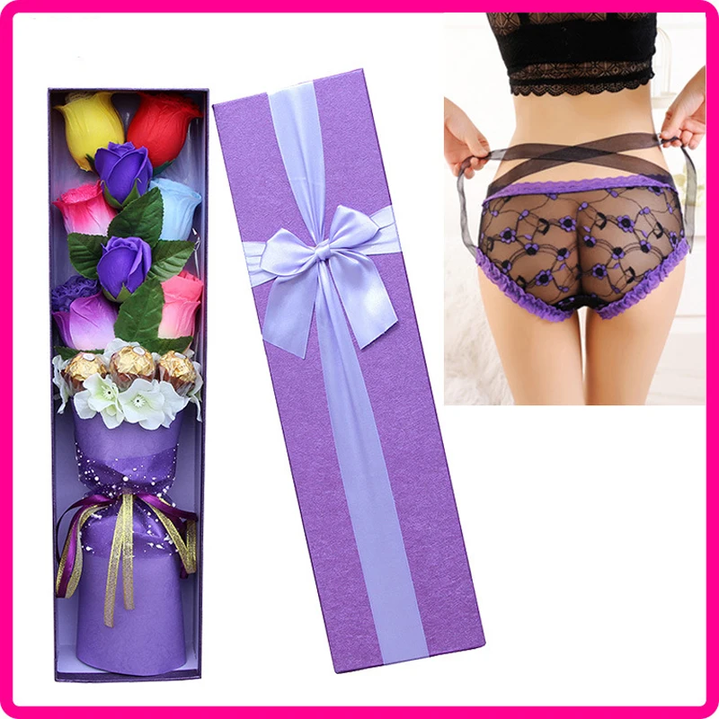 

Женские Подарочные трусики, праздничная школьная компания, отправка сотрудникам, подарок для мероприятия с сюрпризом, трусики с розой, креа...