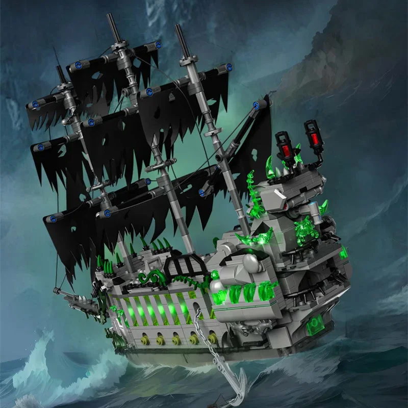 Miniso Disney Карибский летающий голландец Пираты Корабль Черный жемчуг Лодка Кирпичи