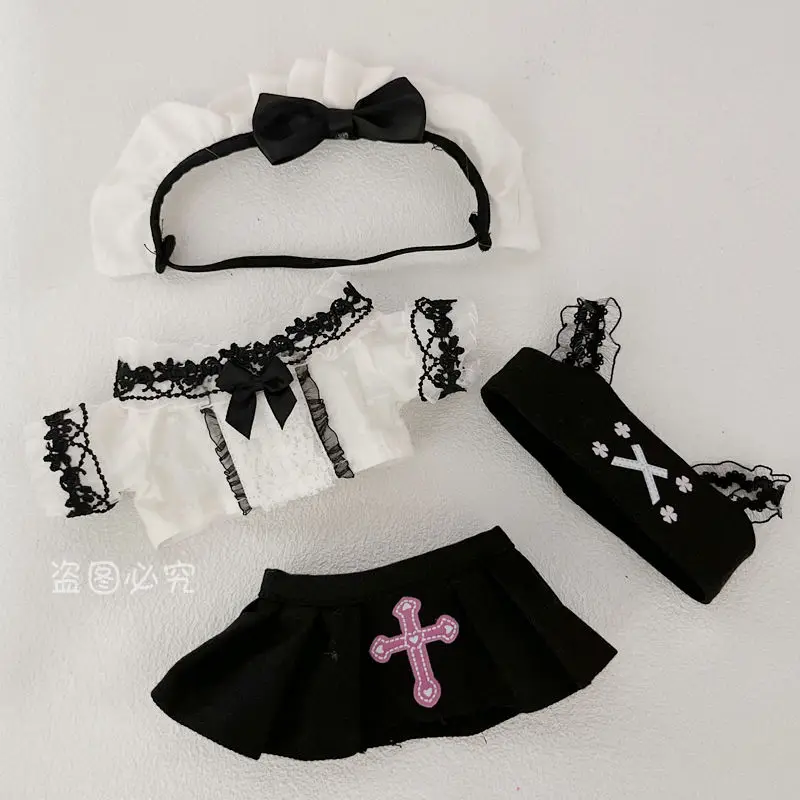 

Skirt Cool Sweet Kawaii Set Kpop Costume 20cm Plush Stuffed Doll No Attribute Clothes Outfit Cosplay Birthday Gift