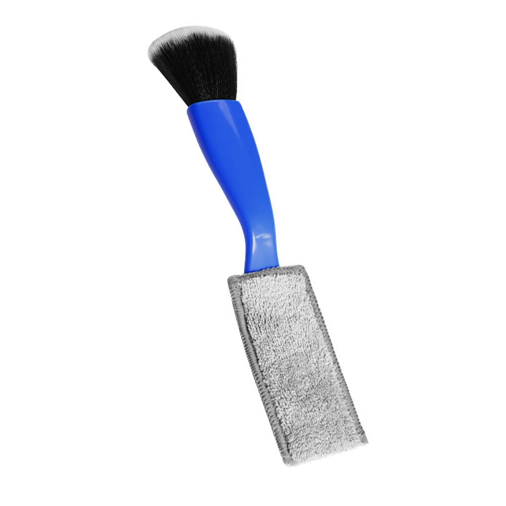 

Car Clean Brush Air Outlet Vent Duster Interior Detailing Mini Dust Removal Coral Fleece Cover Automotive Cloth Blue