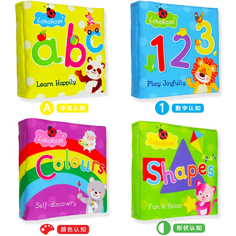 Ранние мультяшные книжки из мягкой ткани с хвостиками животных для развития и просветления новорожденных, многопрофильный подушечный бампер в подарок на кроватку.