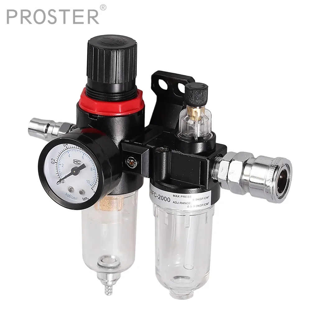 

NEW2023 Proster dla 1/4 "Regulator sprężarki powietrza pułapka wodna Regulator filtra Separator