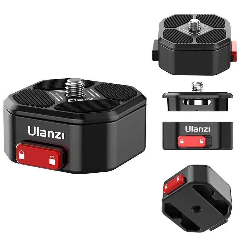 

Быстросъемная пластина-зажим Ulanzi с креплением на плечо Зажим для ремня адаптер для DSLR Gopro адаптер для штатива экшн-камеры