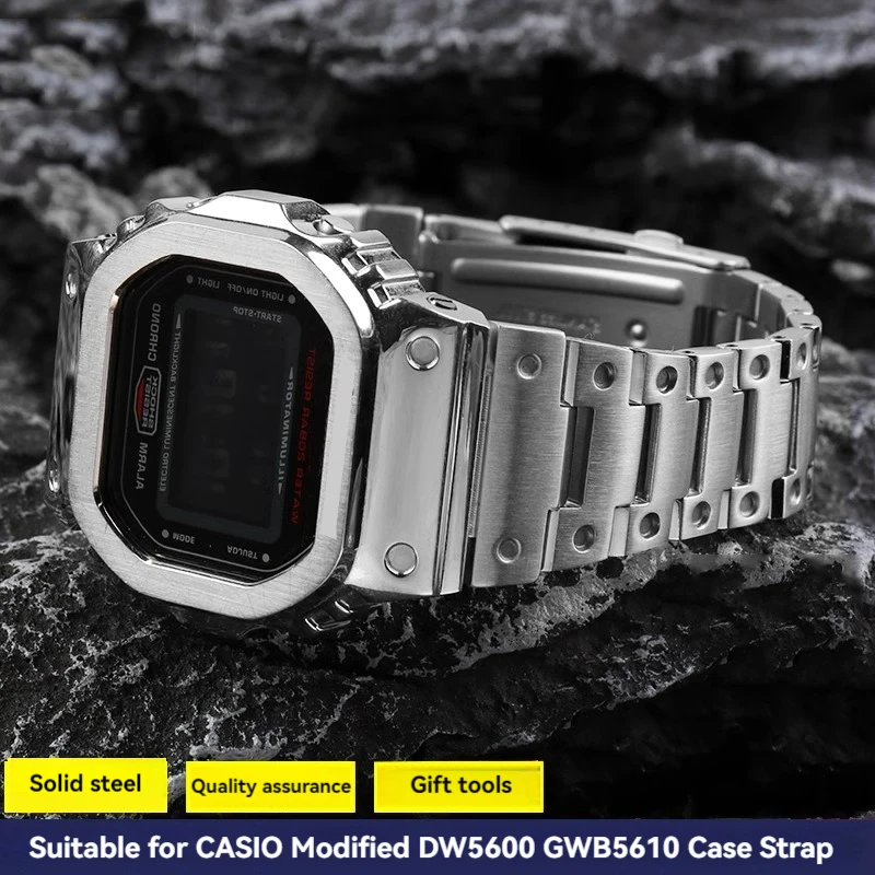 Модифицированный ремешок DW5600 для фотографий часов из нержавеющей стали