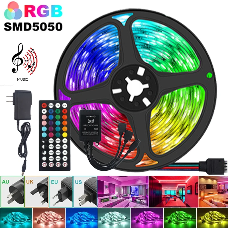 12 В, 44 клавиши, музыкальный контроллер Φ 5050RGB 5M/7,5 M/10M