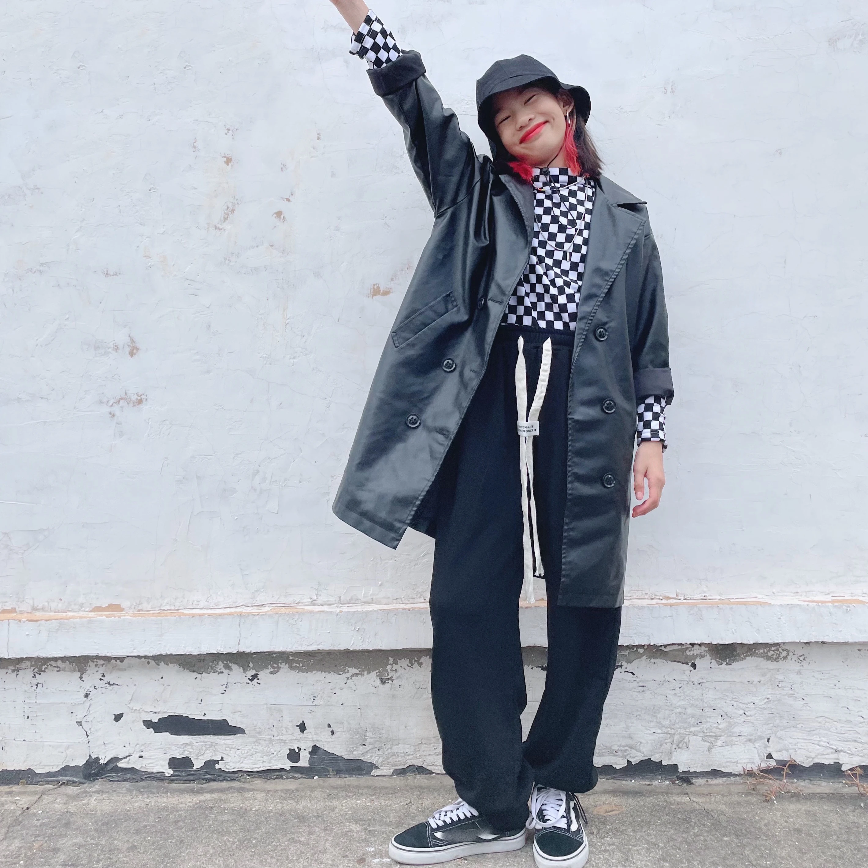 

Модные джазовые танцевальные костюмы для детей, свободная кожаная куртка, Детская уличная танцевальная одежда, современный танцевальный к...