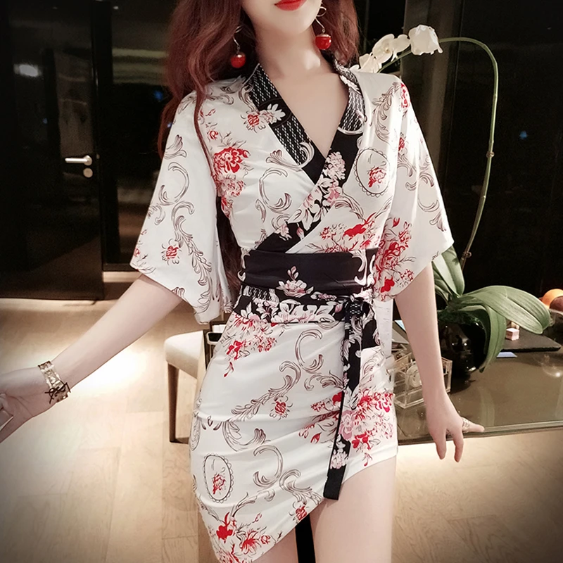 

Prints Evening Dresses Women 2023 New Vintage Short Sleeves Slim Summer Empire Floral Dress Japan Style Clothing YCMYUNYAN