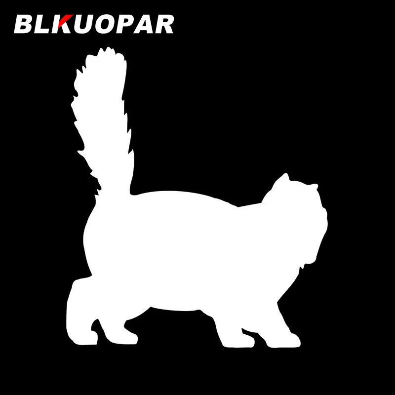 BLKUOPAR силуэт Персидского кота Автомобильная наклейка высечка винил простая