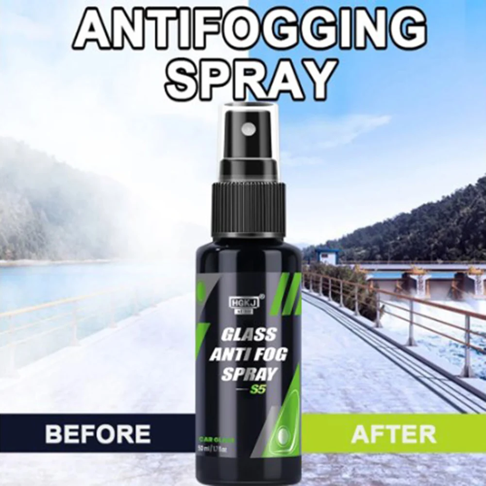 

50ml Anti-fog Spray For Car Inside Glass Anti Fog Spray Prevents Fogging Clear Vision Hydrophilic Coating Cleaning Agent