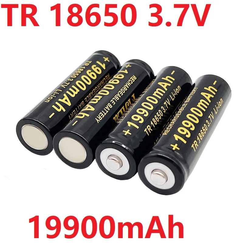

Литий-ионный перезаряжаемый аккумулятор TR 18650, 3,7 в, 19900 мАч с зарядным устройством, оптовая и розничная продажа, широко используется для искусственных элементов, фонариков и т. д.