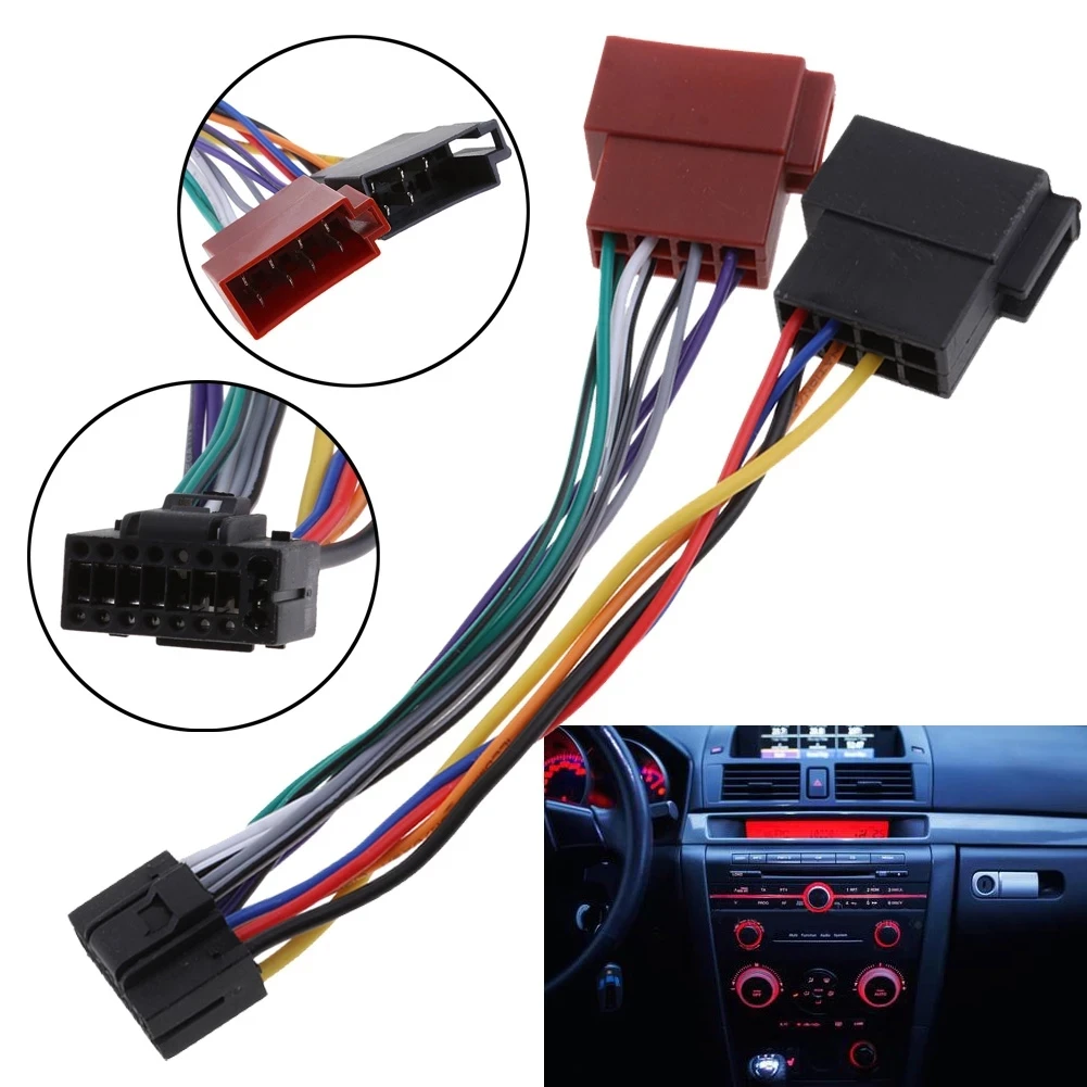 

Audio Instrument Panel Modification CD Player Tail Line Adapter ISO Plug Lossless Wiring Harness Suitable For Kenwood KENWOOD