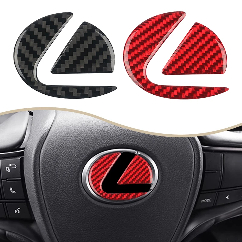 

Carbon Fiber Steering Wheel Logo Sticker Protective Decoration For Lexus ES RX LS IS20 IS250 RX300 RX330 RX350 GS300 IS200T