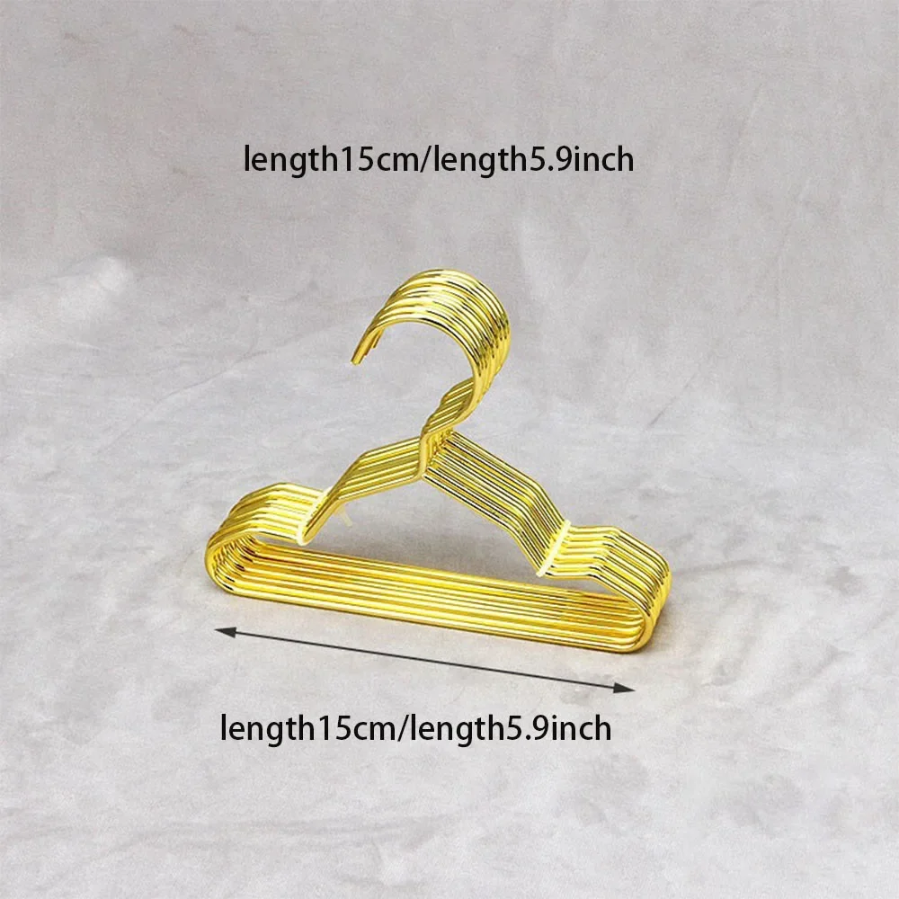 10 шт. вешалка для домашних животных золотая мини-вешалка металлическая проволока