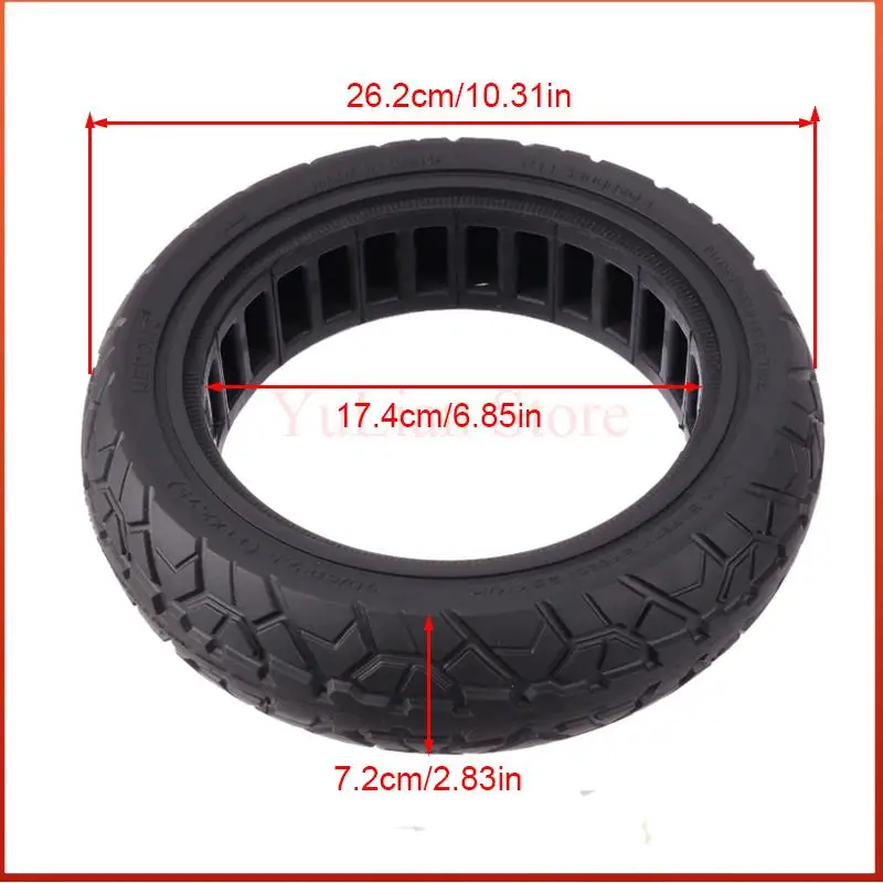 Фото Для Ninebot G3/ZT3/ZT3 11-дюймовая 11x2.75 внедорожная цельная шина для электросамоката 70/65-7.5, противоскользящая, взрывозащищённая. №1