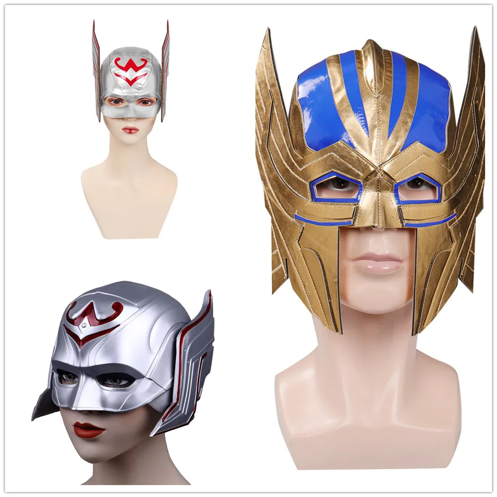 Thor 4 aşk ve gök gürültüsü Thor Jane Foster Cosplay maskeleri kask maskeli balo cadılar bayramı partisi kostüm sahne