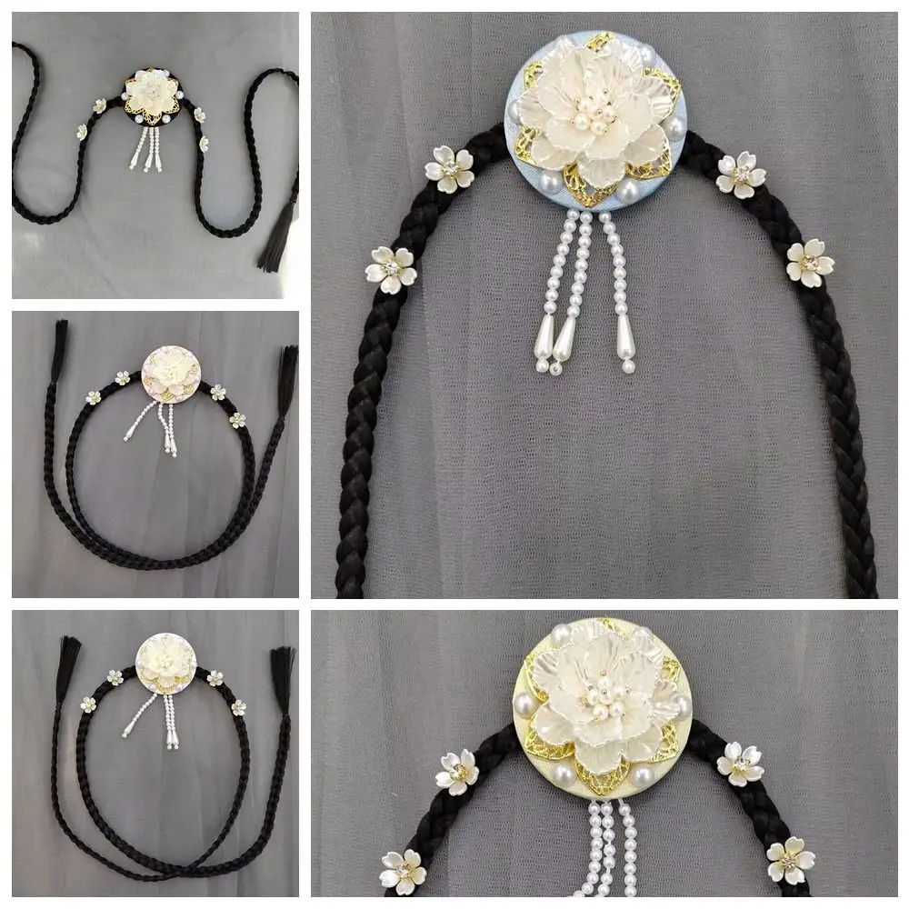 Цветок ханбок парик головной убор кисточка традиционный корейский этнический