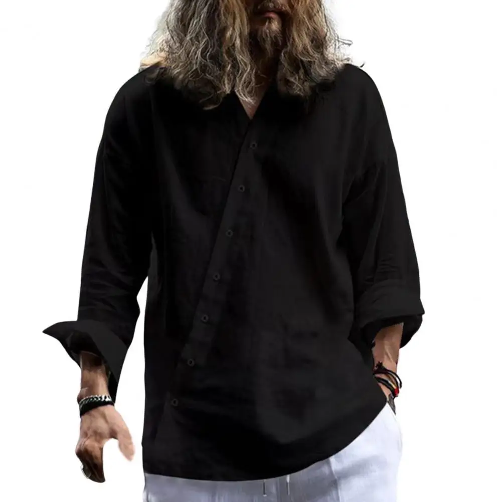

Loose Type Stylish V Neck Oblique Summer Tops Simple Summer Tops All Match Male Garment
