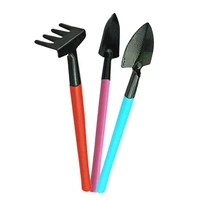 portable garden tools 3pcset mini gardening hand kits shovel rake spade with handle for small flower plants gardening tools