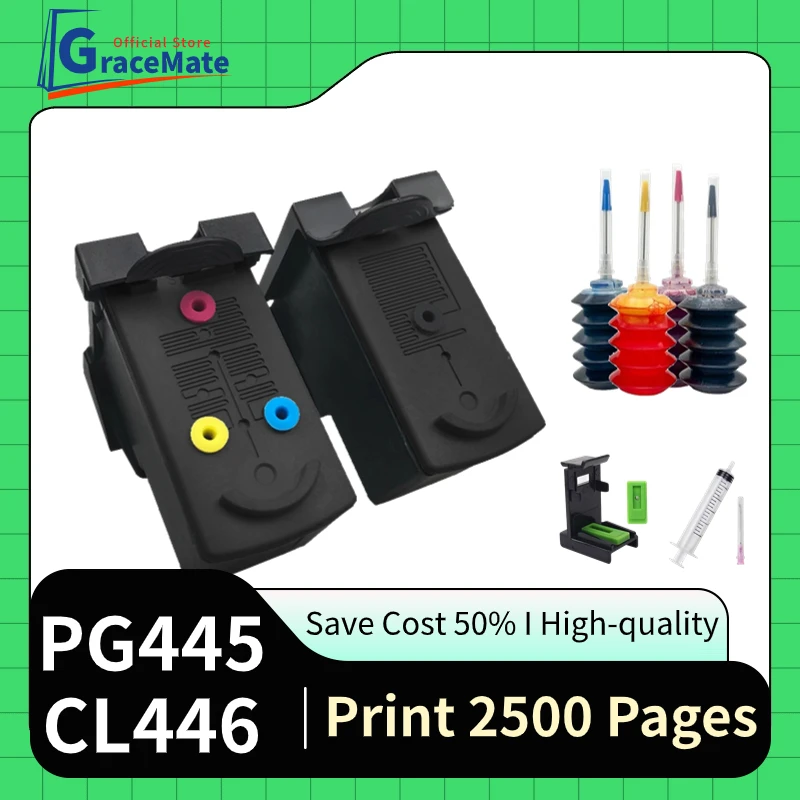 Восстановленный совместимый картридж PG445 CL446 GraceMate для Canon PIXMA
