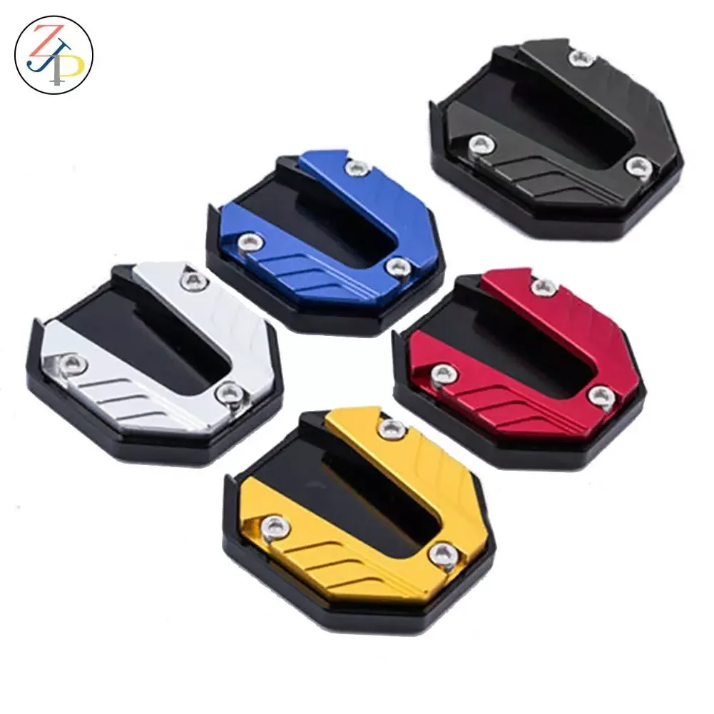 

CNC Motorcycle Bikes Kickstand Extender Foot Side Stand Extension Pad Support Plate Kick Stand Foot Pad Accessories Alloy