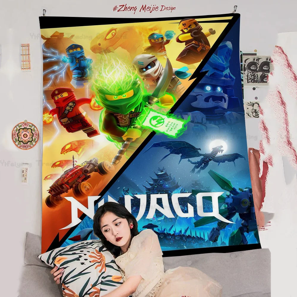Cool Cartoon-N-Ninjago Printed Large Wall Tapestry Hanging Tarot Hippie Rugs Dorm Home Decor