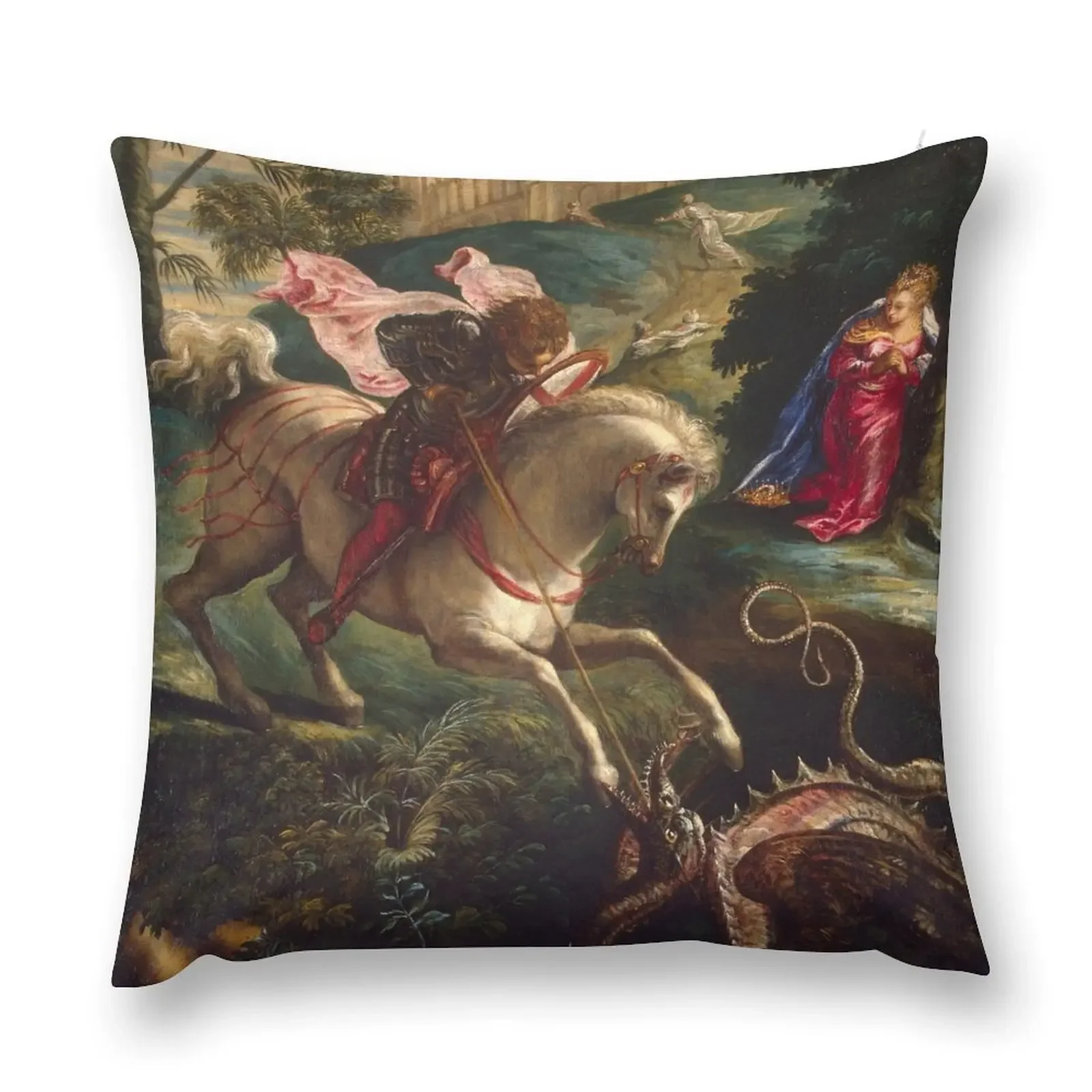Tintoretto (Jacopo Robusti) Подушка Saint George Чехол для дивана Наволочки кровати Наволочка