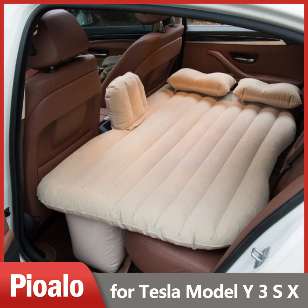 

Матрас для кемпинга Tesla Model Y 3 S X SUV, переносная дорожная надувная кровать, удлиненная воздушная кровать, подушка на два места