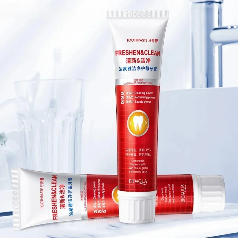 Зубная паста BIOAQUA для отбеливания зубов с клюквой мятой ухода за деснами удаления