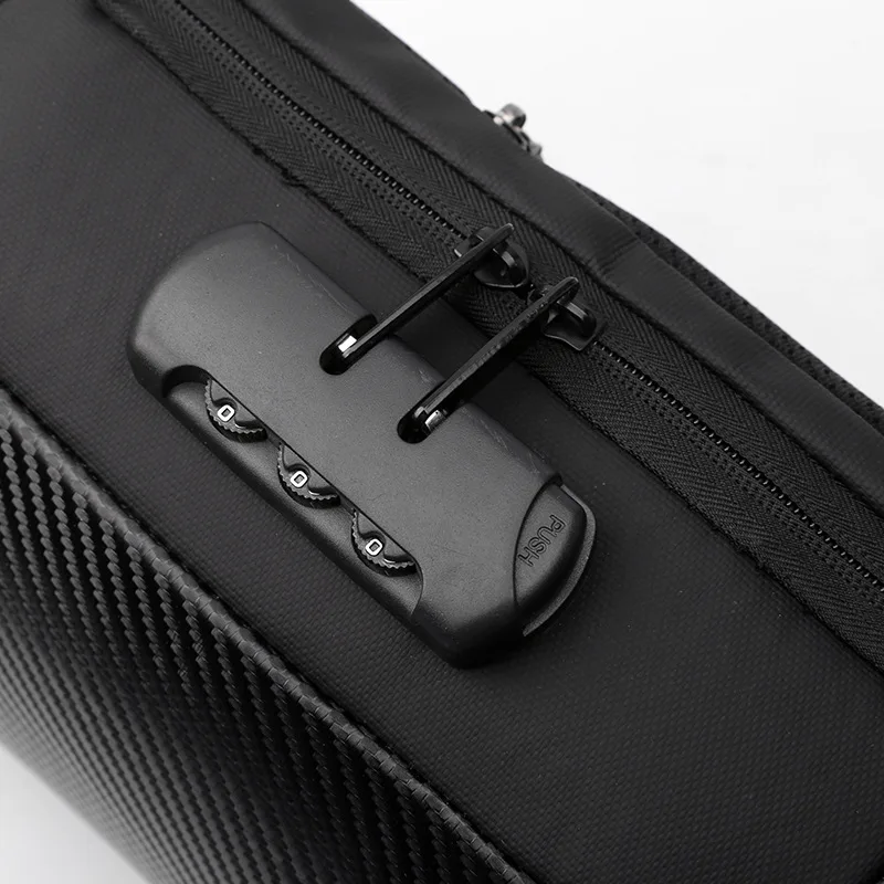 Sling Fashion  Chest Bag New Ani-thief Men Crossbody Bag Waterproof Shoulder Bags USB Charging Short Trip For Male Travel Pack