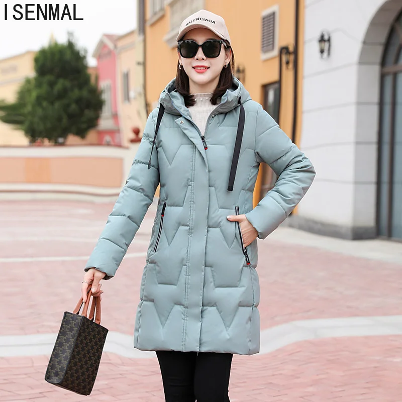 2022 New Women's Winter Jacket Coats Long Parkas Female Down Cotton Jackets Hooded Thick Warm Parka Windproof Casual Puffer Coat