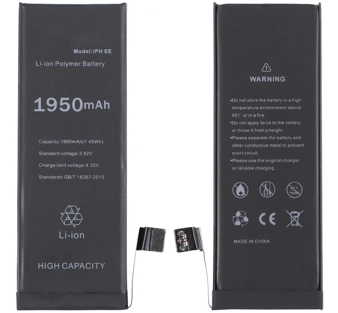 Аккумулятор 616-00106, 616-00107 для телефона Apple iPhone SE (A1662, A1723, A1724) 1950mAh, усиленная Аккумулятор 616-00106, 616-00107 для телефона Apple iPhone SE (A1662, A1723, A1724) 1950mAh, усиленная