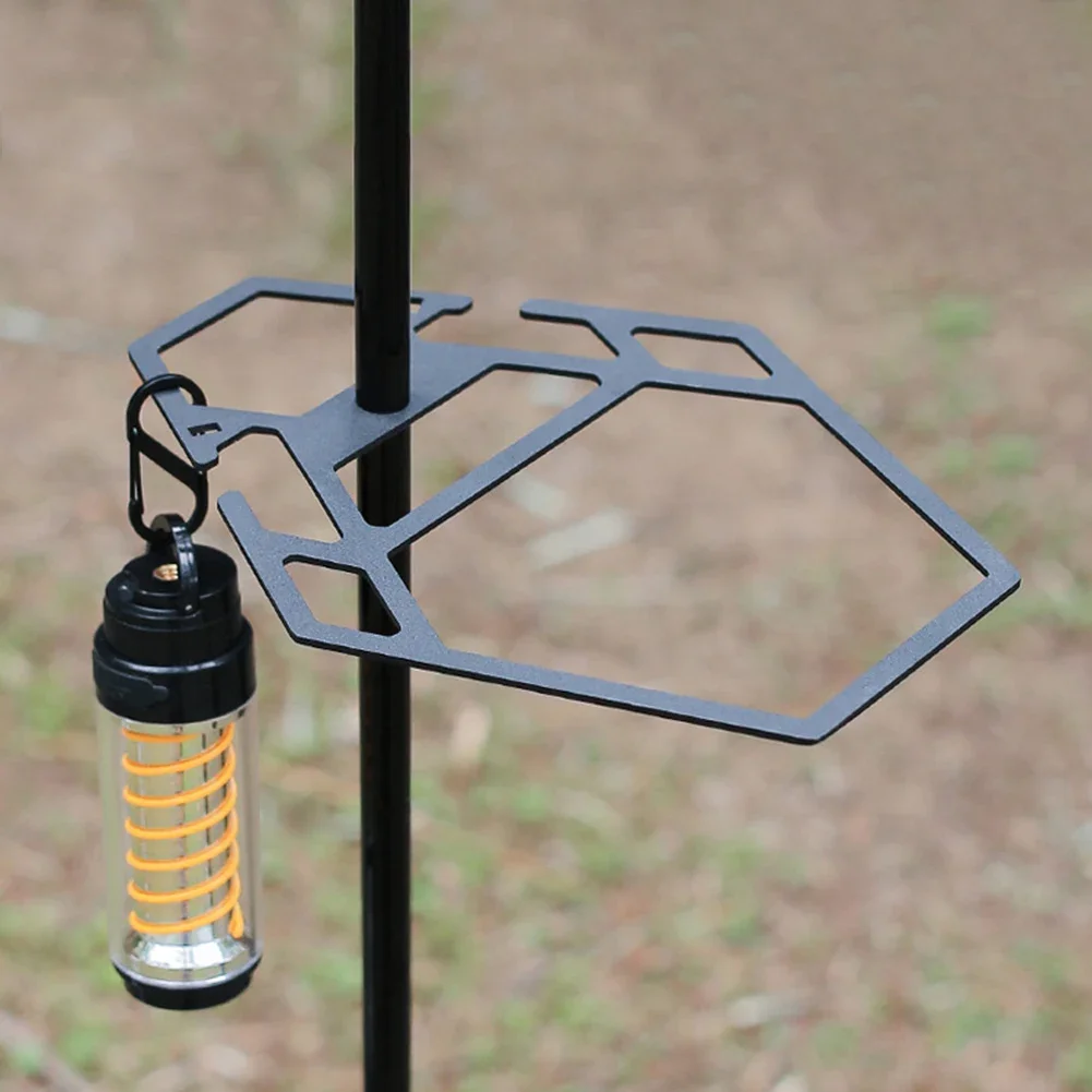 

Outdoor Cutlery Rack Multifunctional Light Stand Camping Bowl Holder Sierracup Tray for Camp Stainless Steel Table Plate Holder