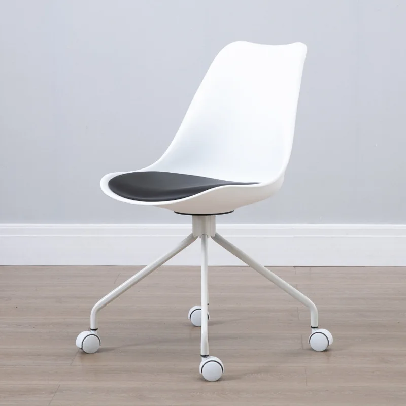 

2023 Home Modern Minimalist Computer Chair Lazy Fashion Desk Chair Office Pulley Backrest Student Beauty Chair -------- Kitchen