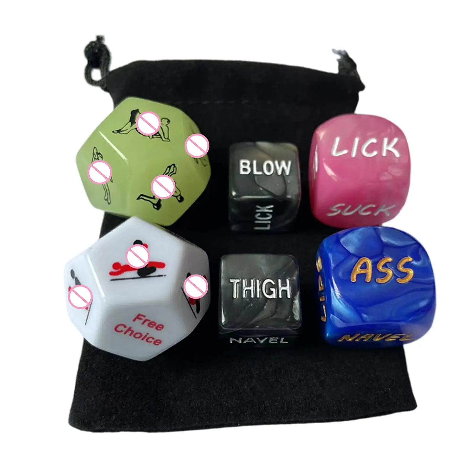 

Набор из 6 забавных игральных костей для взрослых мальчиков