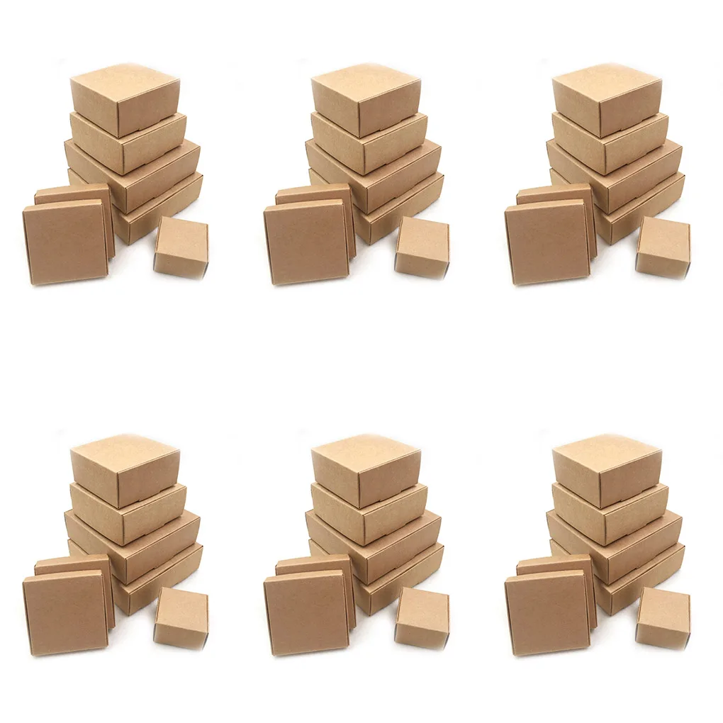 

100 шт. Подарочная коробка для конфет, коричневые Чехлы для хранения шоколада «сделай сам», самосборка, органайзер, товары для дома, Рождества...