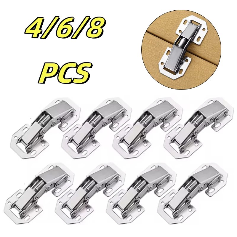 Петля для шкафа 90-градусное отверстие без сверления тихие гидравлические петли