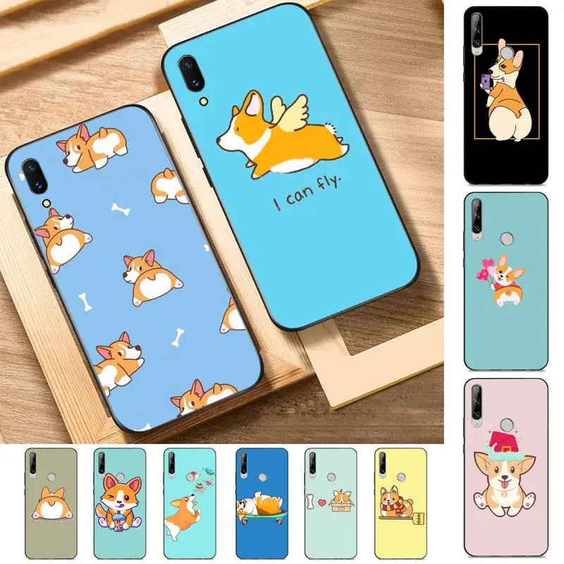 

Yinuoda Cartoon Corgi Dog Phone Case for Huawei Y 6 9 7 5 8s prime 2019 2018 enjoy 7 plus