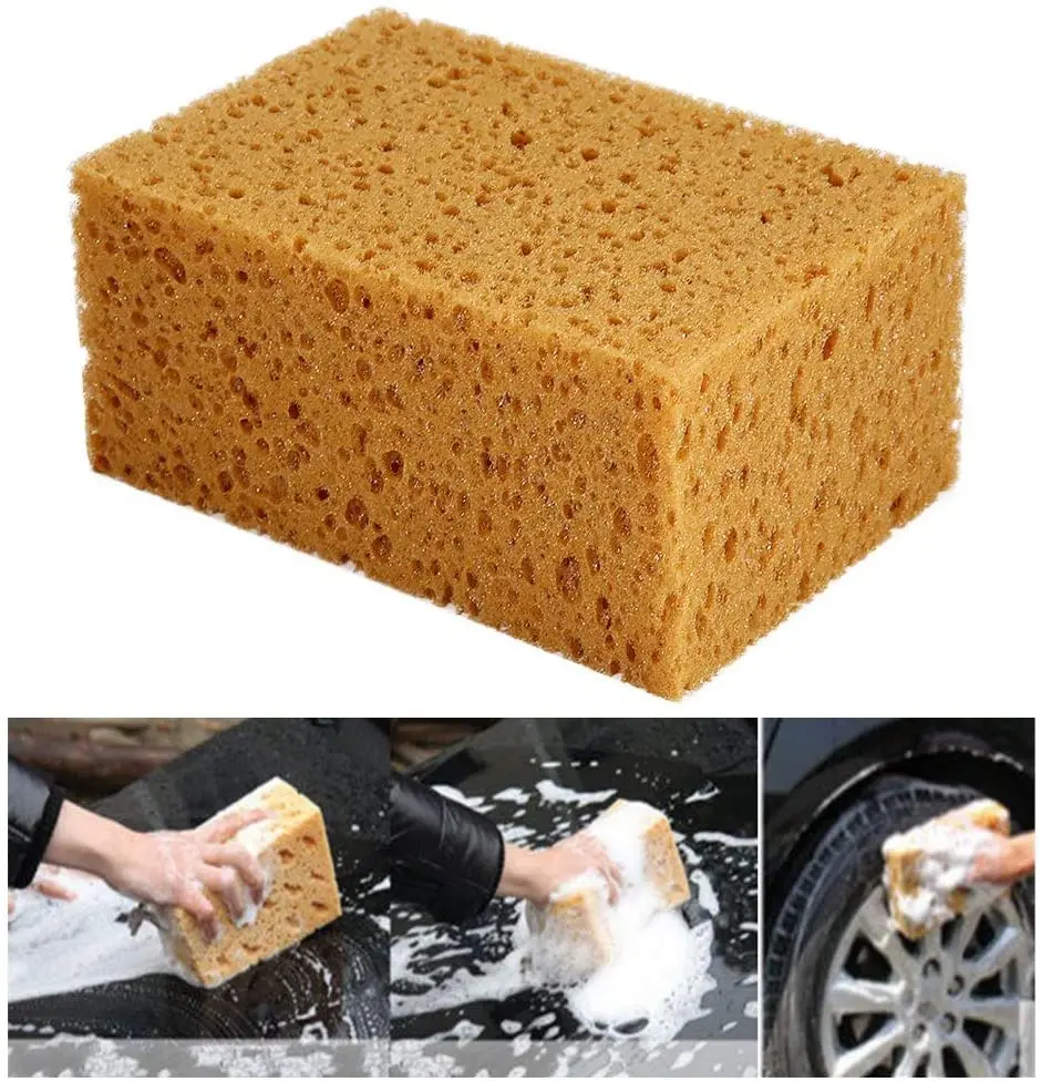 

Car Washing Sponge Large Honeycomb Sponges Brush Dusting Detailing Washing Sponge Car Cleaning Tools Motorcycle Car Accessories