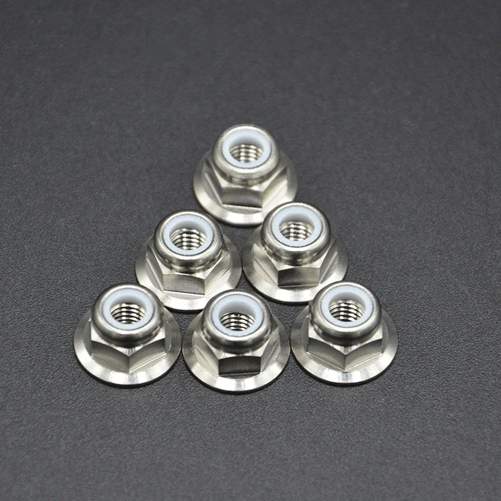 

Гайка Шестигранная для правой руки M3 M4 GR5 TC4 из титанового сплава с самоблокирующейся нейлоновой вставкой для модели