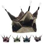 Двухслойный гамак для домашних животных, мягкая зимняя теплая Белка Шиншилла, подвесное гнездо, кровать для сна, товары для маленьких домашних животных