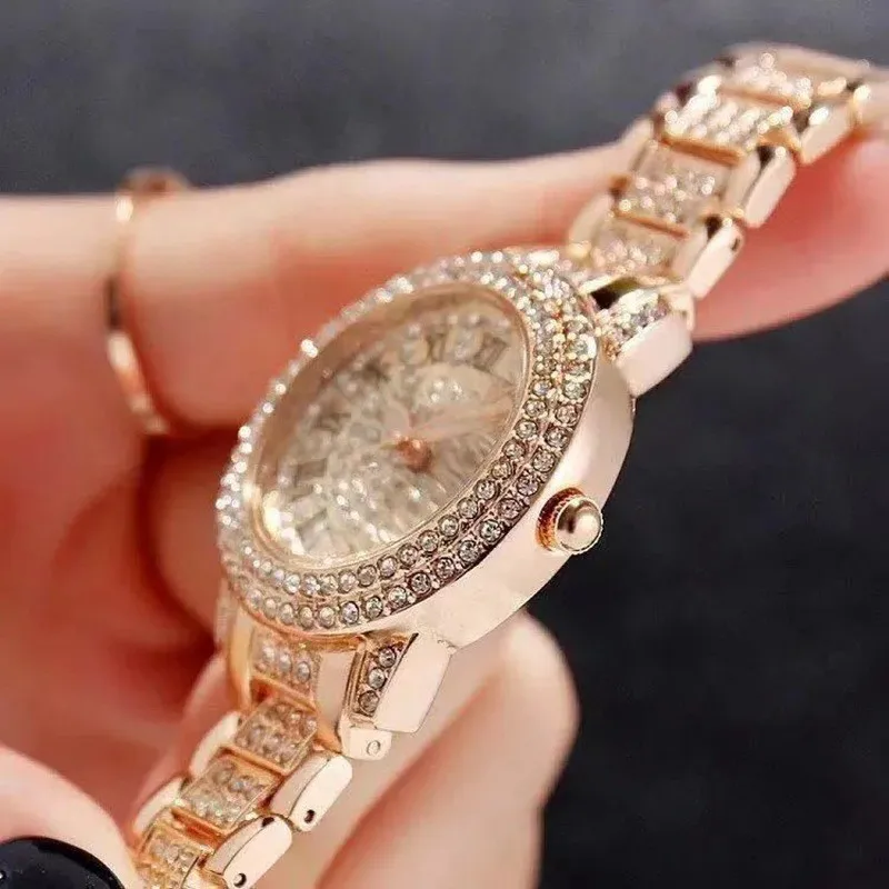 Deesio Casual Elegant All-Star Women's Quartz Watch Shiny Fine Zircon Mechanical Lady Wristwatches Luxury fashion gifts