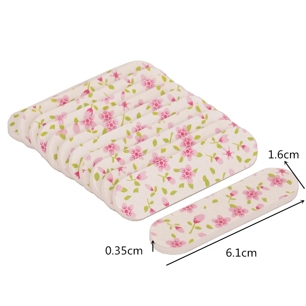 50 шт./партия двусторонние пилки для ногтей зернистость 150/150