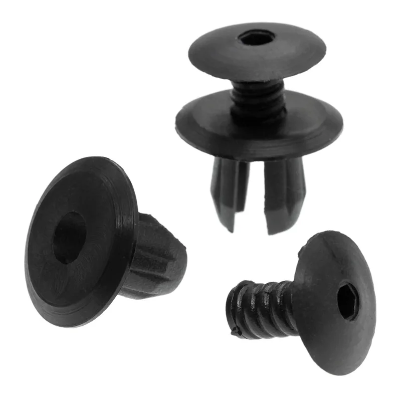 

50 шт., автозастежка, накладка на панель, зажимы с отверстием 9 мм для VW Volkswagen T4 T5 Transporter Eurovan, автомобильные пластиковые заклепки