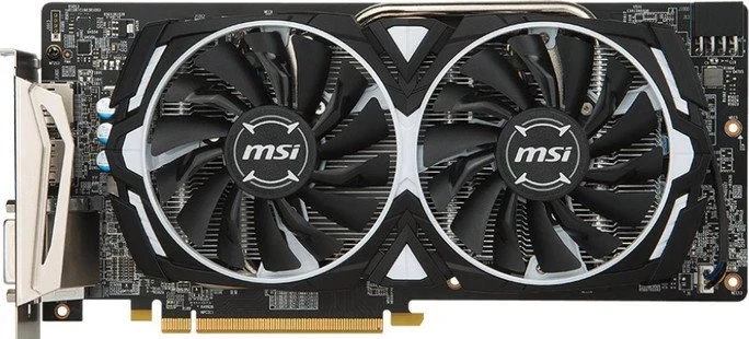Медный водяной блок BYKSKI с полным покрытием для графического процессора MSI RX580 ARMOR