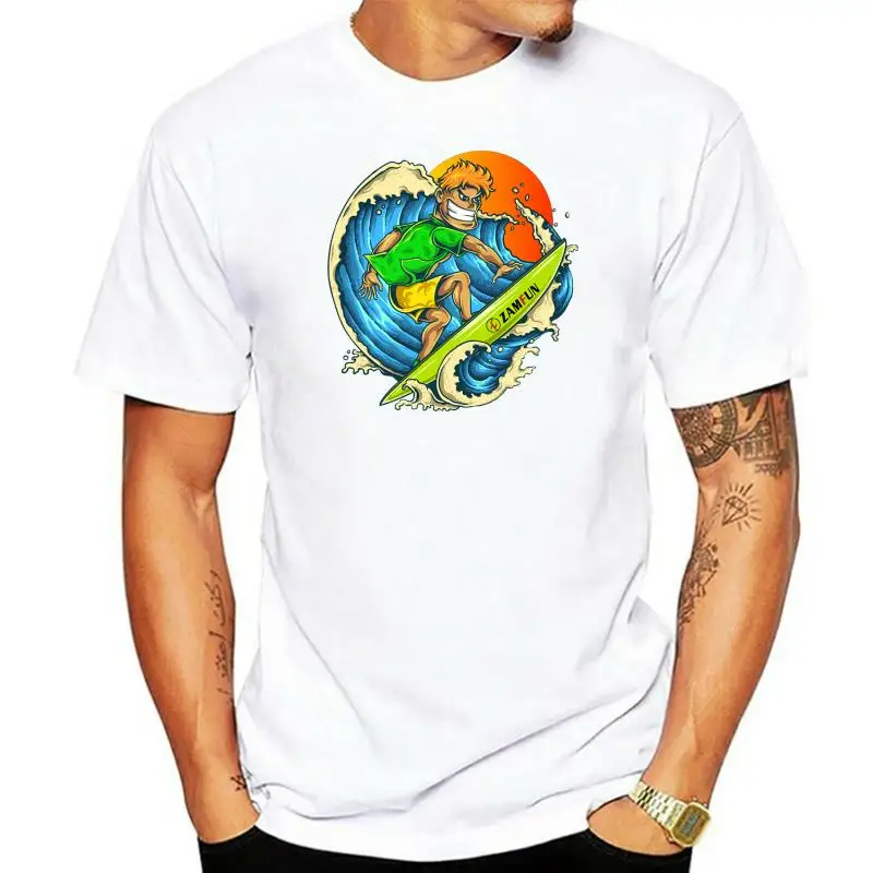 

Pro Surfer T Shirt Surfing Surf Sea Beach Mens T-Shirt Tee S-3Xl Summer O Neck Tops Tee Shirt
