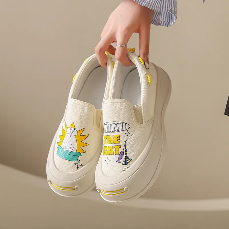 Туфли женские на толстой подошве без шнуровки Стиль Мэри Джейн повседневные