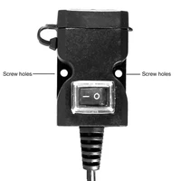 12 24v9 90v dual usb ports motorcycle handlebar rearview mirror phone charger