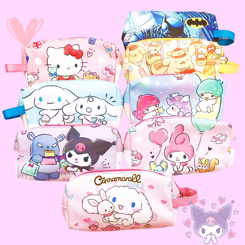 

Sanrioed сумки для ручек Kawaii косметичка портативная вместительная Водонепроницаемая аниме My Melody Kuromi Cinnamoroll подарки для девочек